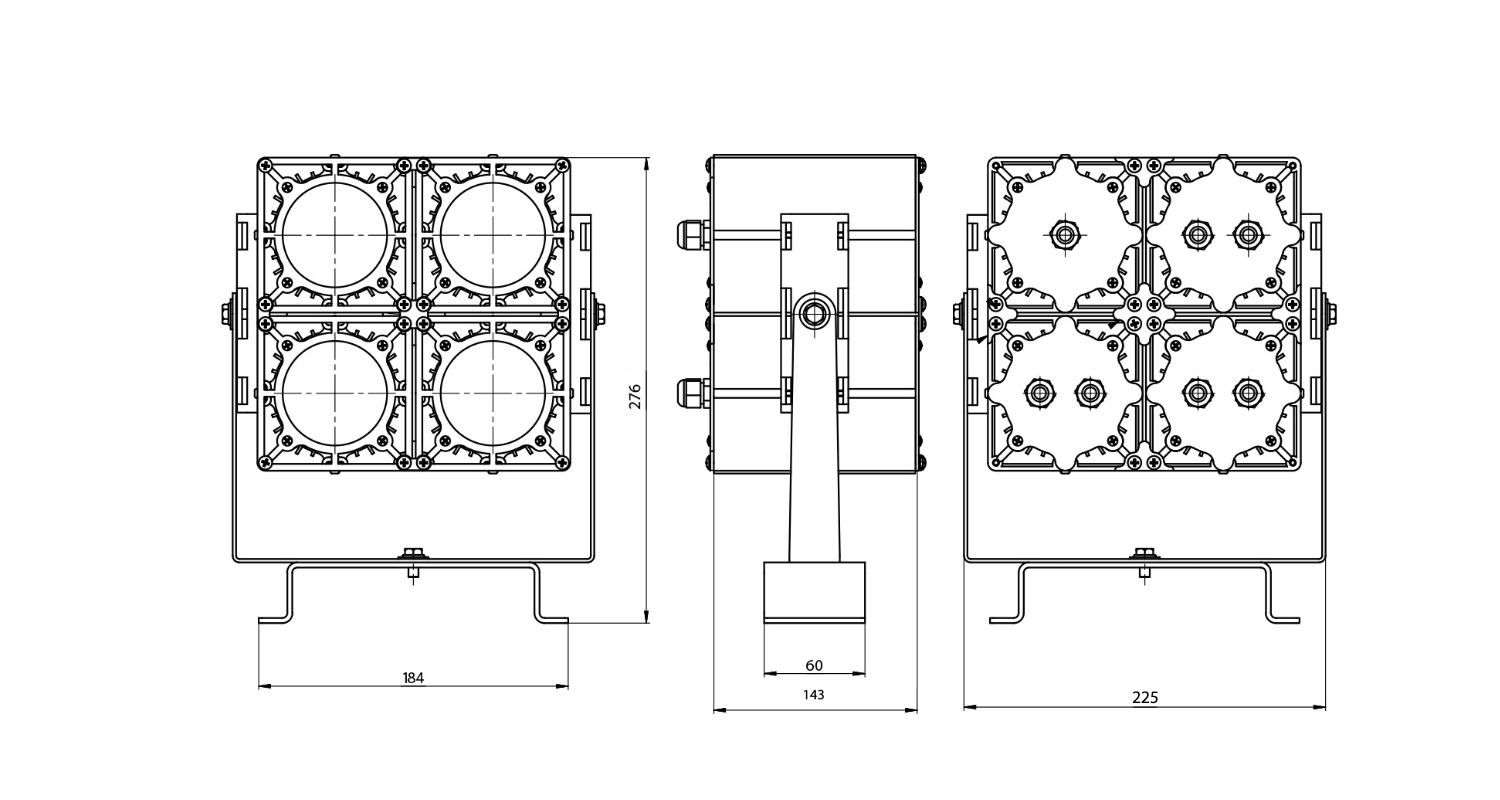 Габаритные размеры DS-LFL-100-4x12 2.1.I.IP67 (740.G45.2.0) Габаритные размеры DS-LFL-100-4x12 2.1.I.IP67 (740.G45.2.0)