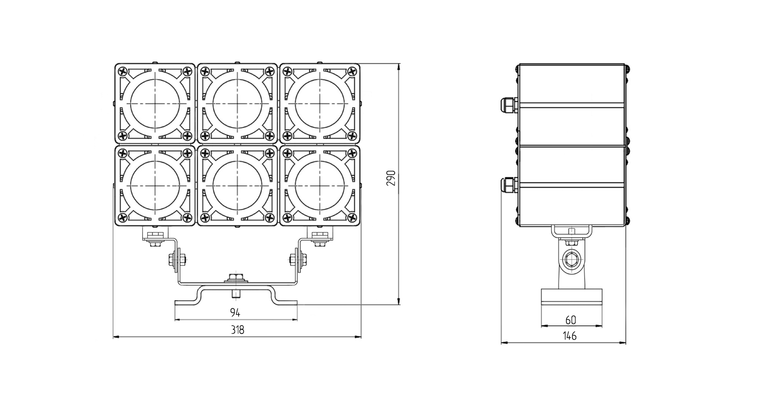 Габаритные размеры Elements.L-150-H3V2 Габаритные размеры Elements.L-150-H3V2