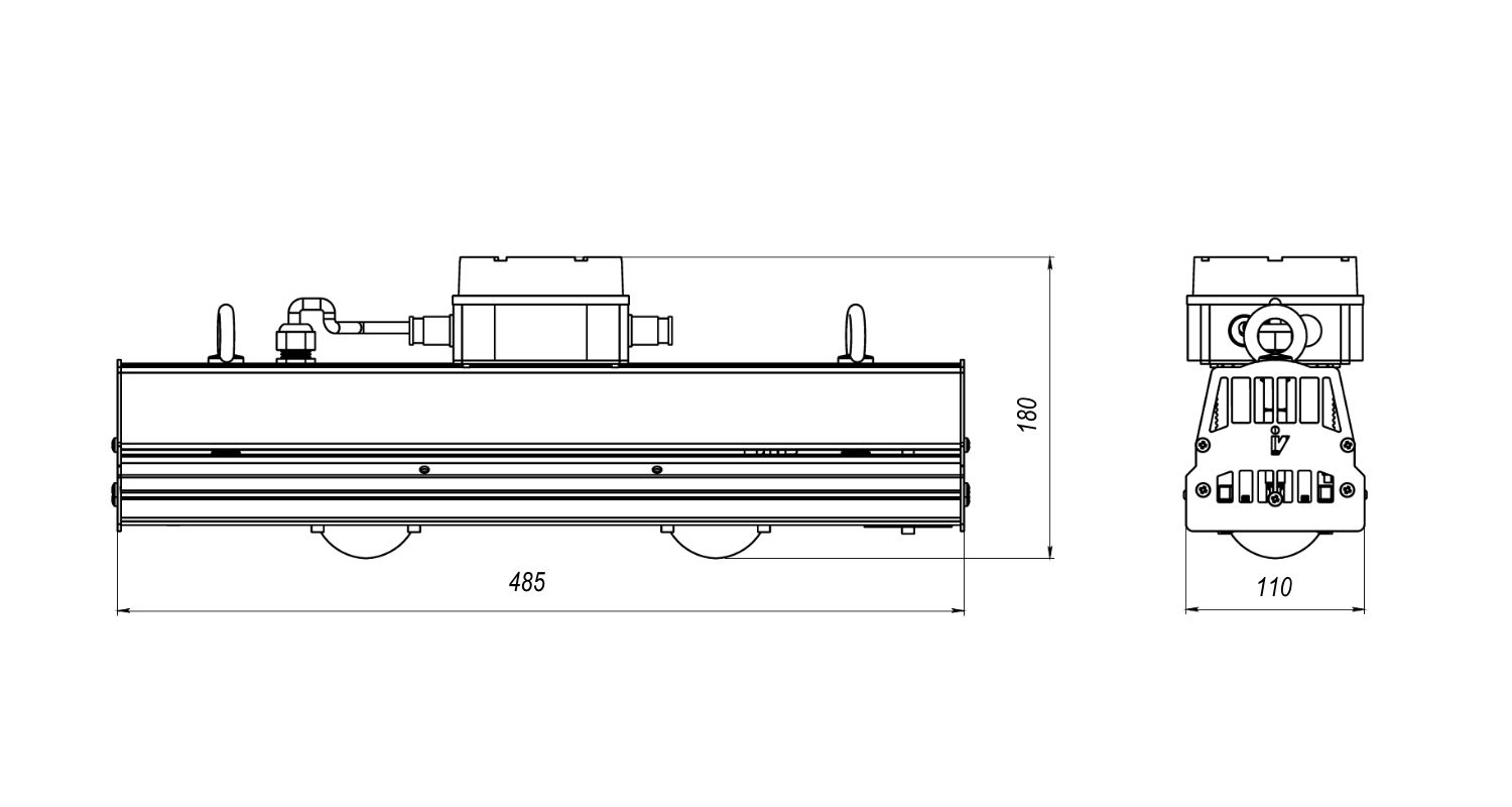 Габаритные размеры LL-DS-060-K40-1201-SC-d-Ex Габаритные размеры LL-DS-060-K40-1201-SC-d-Ex