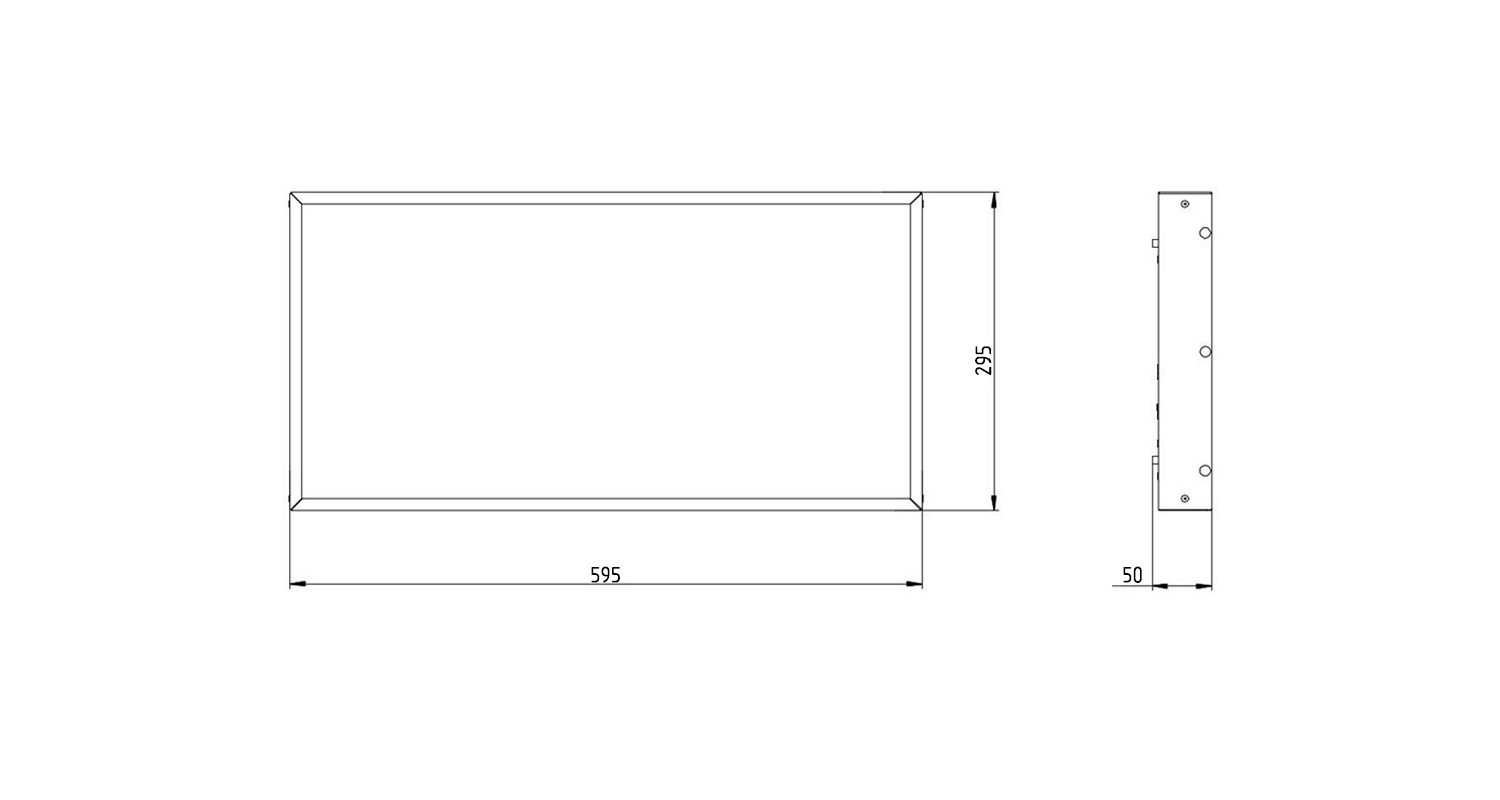 Габаритные размеры OFFICE.M-020-M600x300 (4310.840.T.12.0.4) Габаритные размеры OFFICE.M-020-M600x300 (4310.840.T.12.0.4)