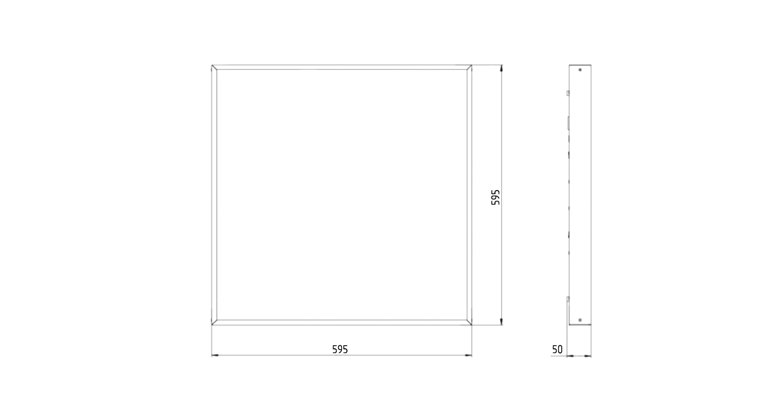 Габаритные размеры OFFICE.M-033-M600x600 (4343.840.T.12.0.4) Габаритные размеры OFFICE.M-033-M600x600 (4343.840.T.12.0.4)