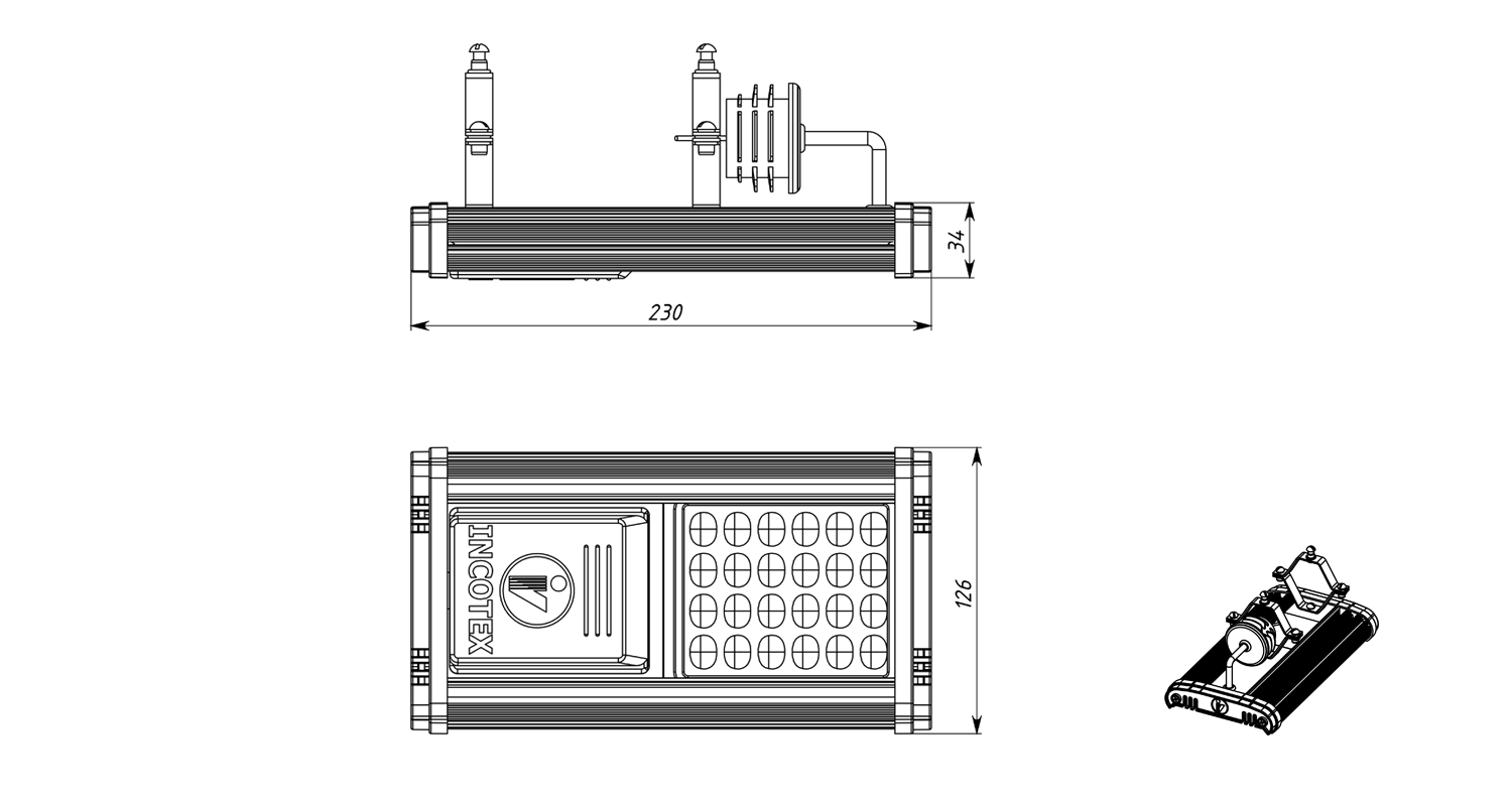 Габаритные размеры miniMAG10.1-045 (740.S.48.N) Габаритные размеры miniMAG10.1-045 (740.S.48.N)