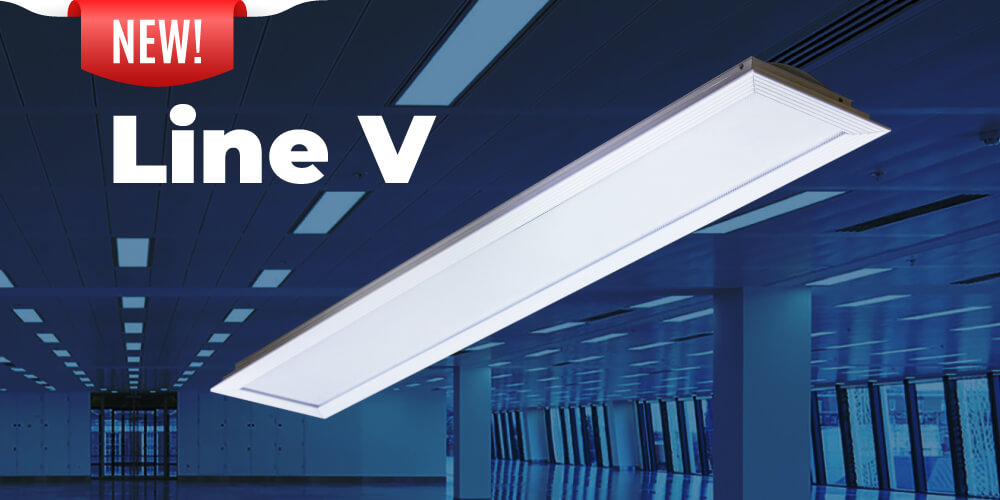 Новая серия линейных потолочных светильников LINE.V
