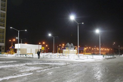 Светодиодное освещение жилых кварталов в г. Екатеринбург