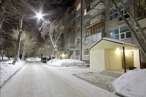 Светодиодное освещения городского квартала