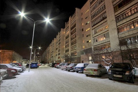 Светодиодное освещения ЖК г. Тюмень